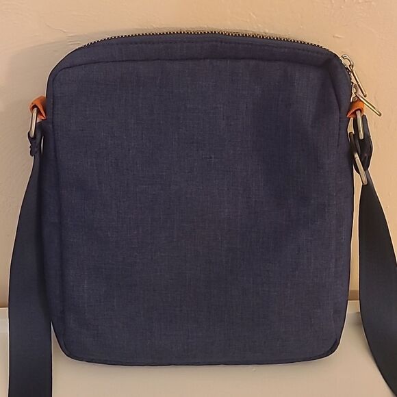 Penguin by Munsingwear Chambray Messenger Bag with Orange Trim - Picture 5 of 13